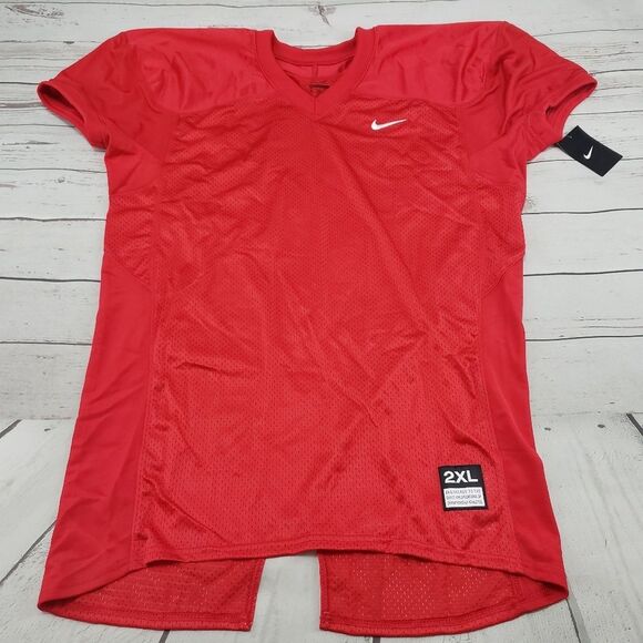 Nike Jersey Size 2XL XXL Men's Nike Team Defender Football Game Jersey Red NWT - Picture 1 of 5